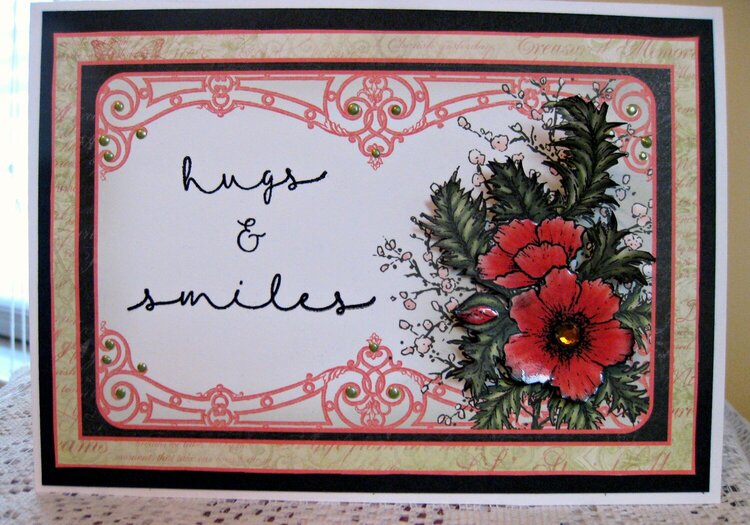 Card 42 Hugs &amp; Smiles