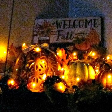 Photo Fun - Pumpkins in the dark....