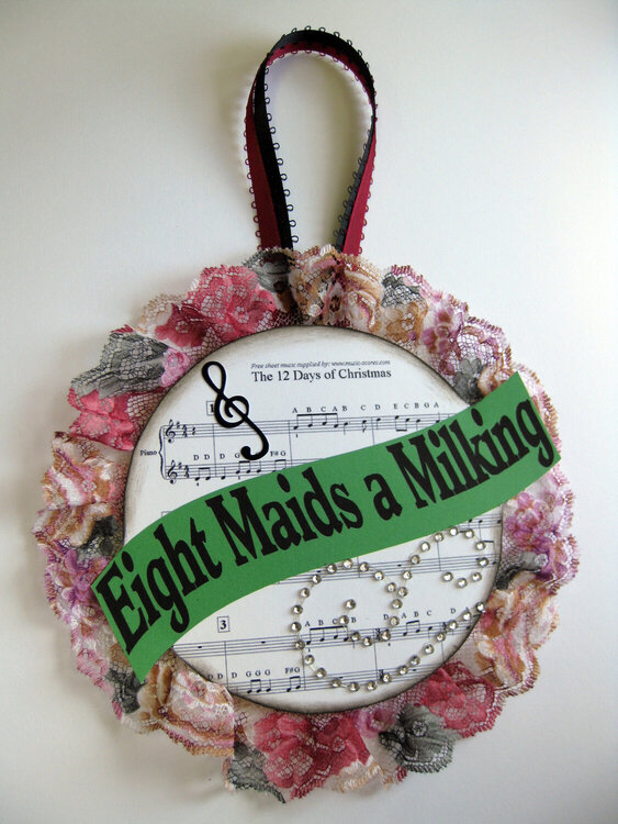 EIGHT MAIDS 8 ORNAMENT