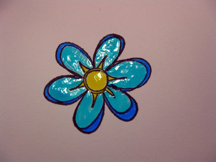 Crystal lacquer Flower