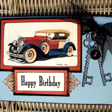 Masculine Birthday Card / Masking