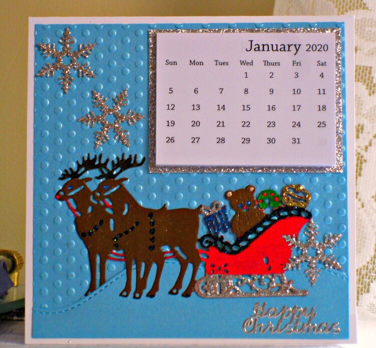Christmas in July/July VLB ~ Calendar Rudolph