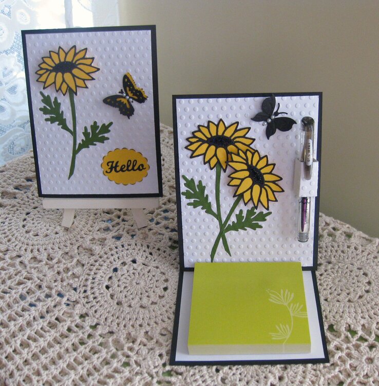 Easel Post It Note Holder and Pen