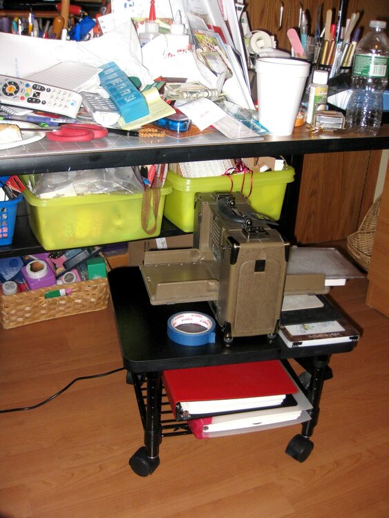 pod 9 ~ under table printer cart