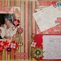 "Remembering Grandma" two page layout