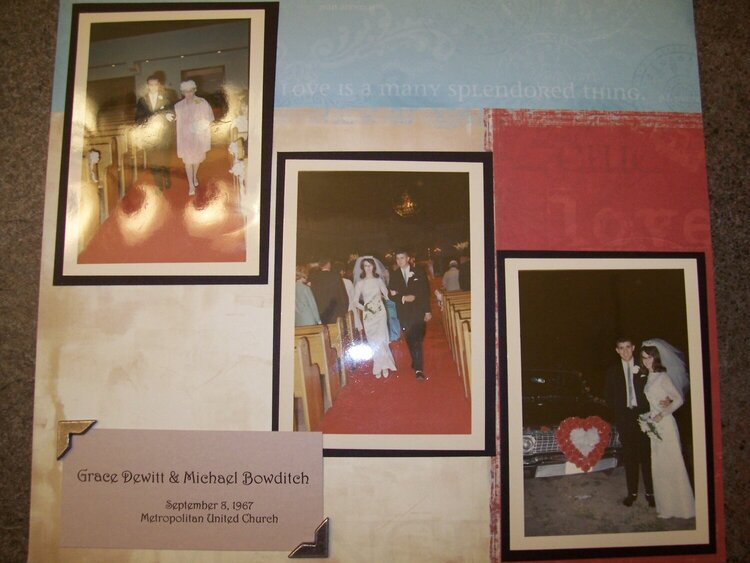 1960&#039;s wedding