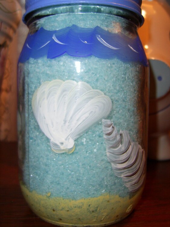 Seashell jar