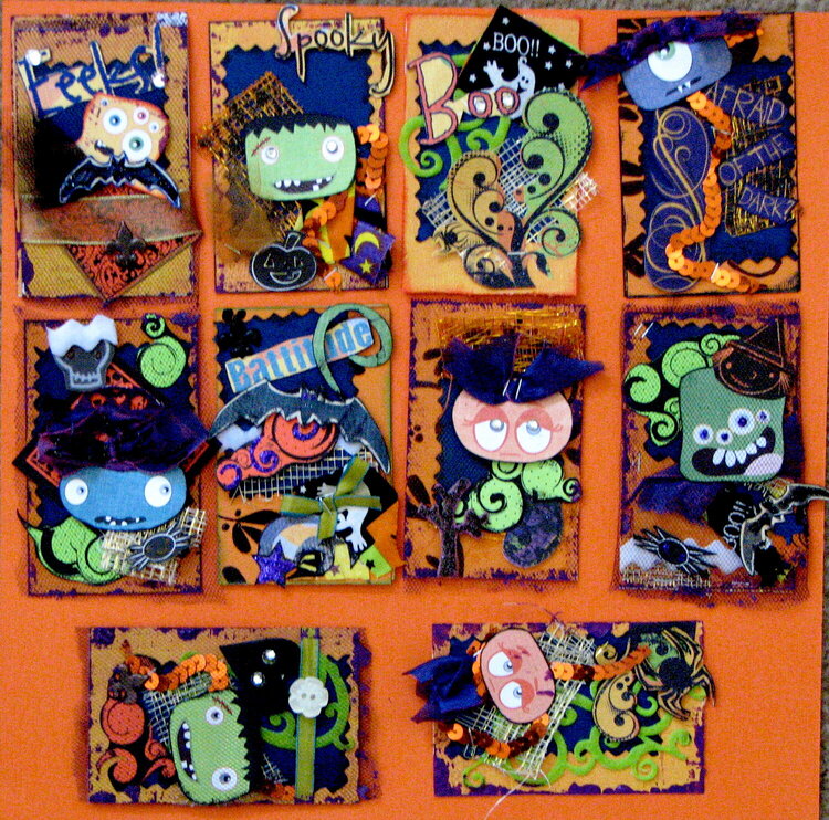 Halloween ATCs All Together Now