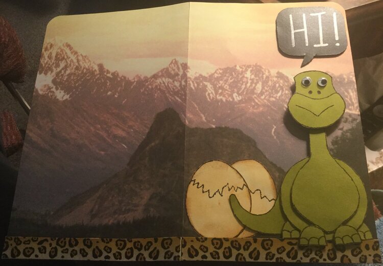 Brontosaurus Card