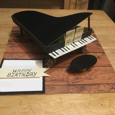 Piano Birthday Card