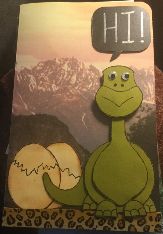 Brontosaurus Card