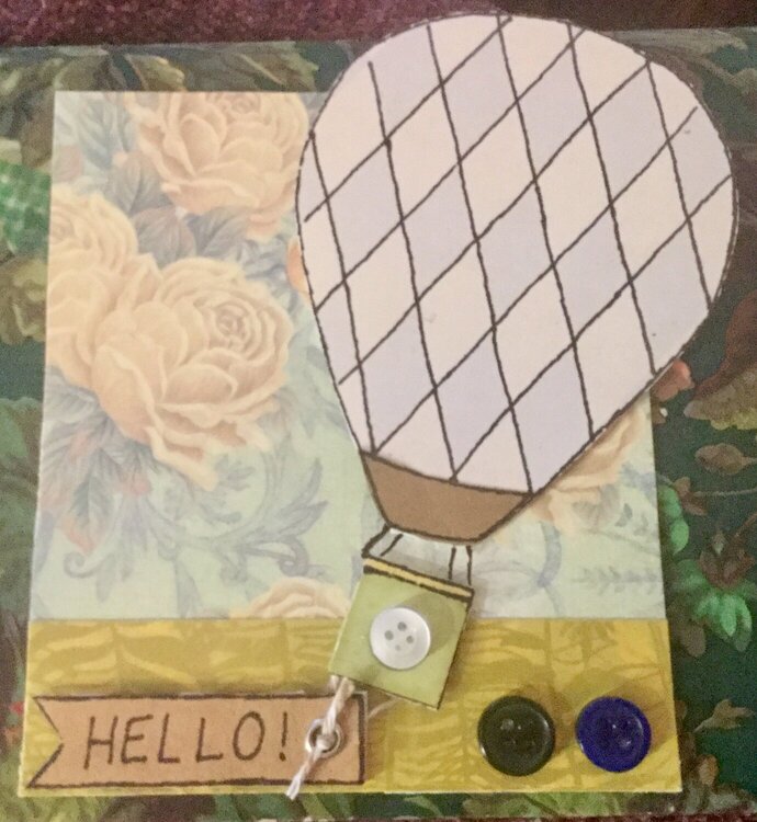 Hot Air Balloon Card