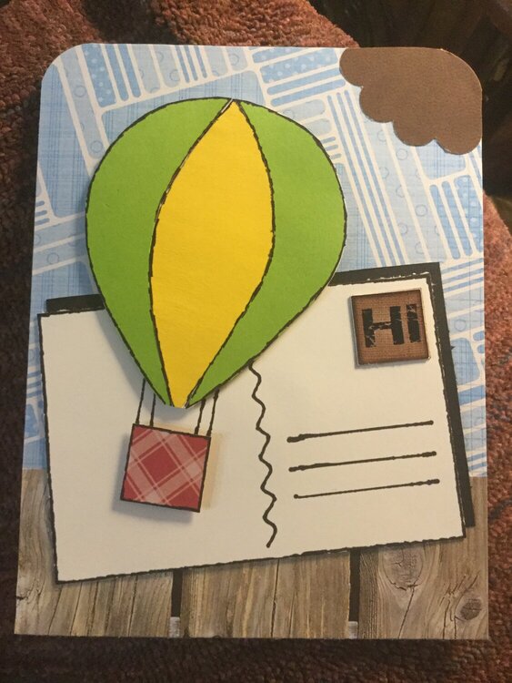 Hot Air Balloon Card