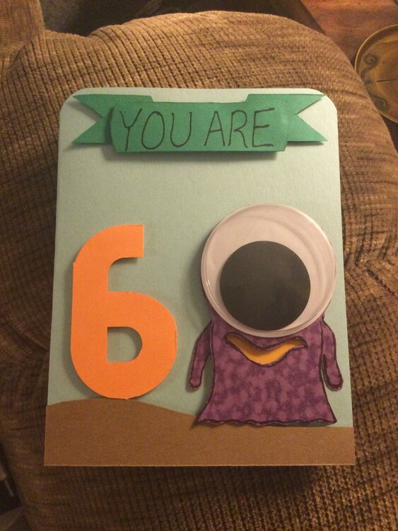 Alien Birthday Card