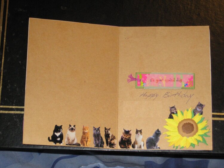 Inside of the card