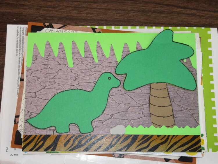 Dinosaur Mail Art