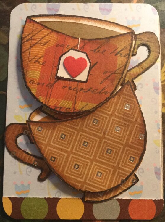 Stacked Tea Cup ATC