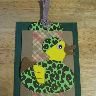 Military Duck Card