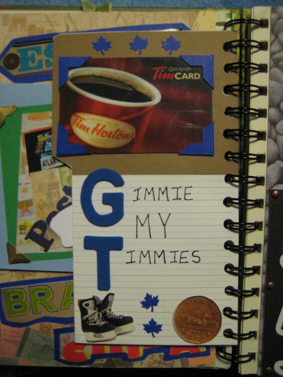Smash Book - Gimmie My Timmies tag