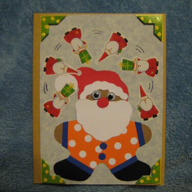 Silly Santa Card - Mr. Juggles