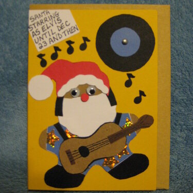 Silly Santa Card - Mr. Elvis