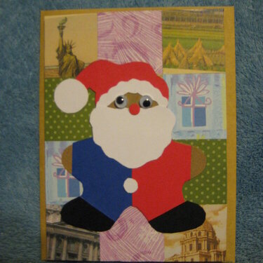Silly Santa Card - Mr. Redandblue
