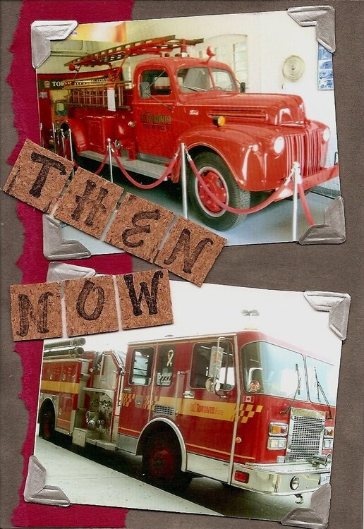Fire Trucks Then and Now