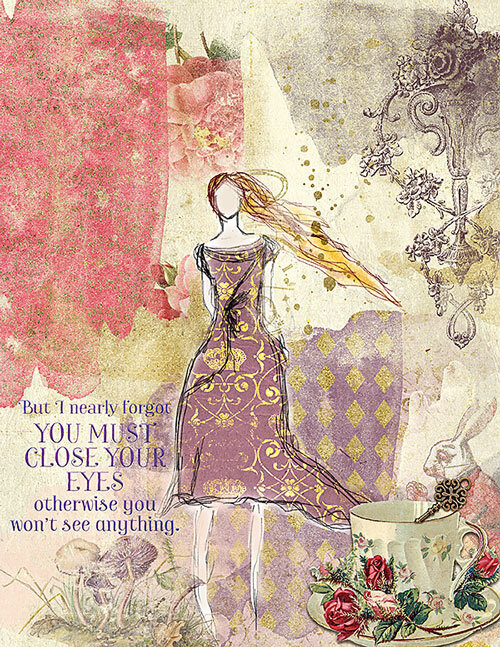 Close your eyes Art journal