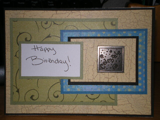 Masculine Birthday for March card swap!