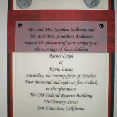two seals wedding invitation
