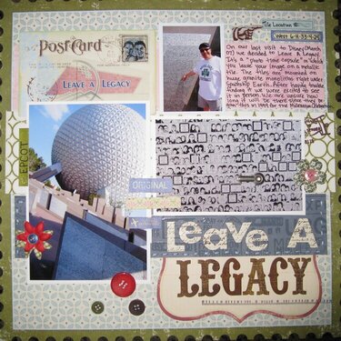 Leave a Legacy-EPCOT