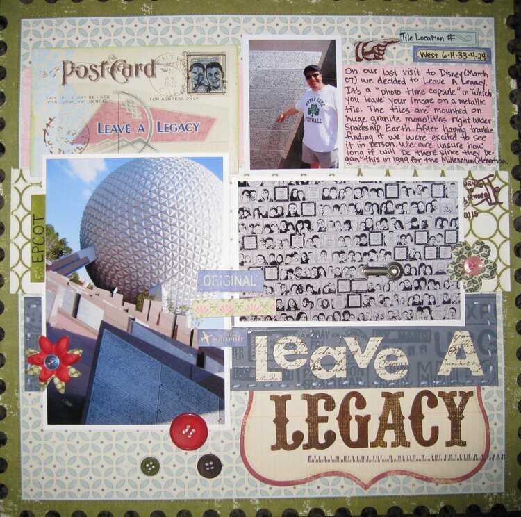 Leave a Legacy-EPCOT