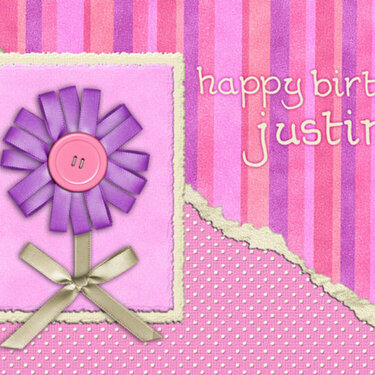 Happy Birthday Justine