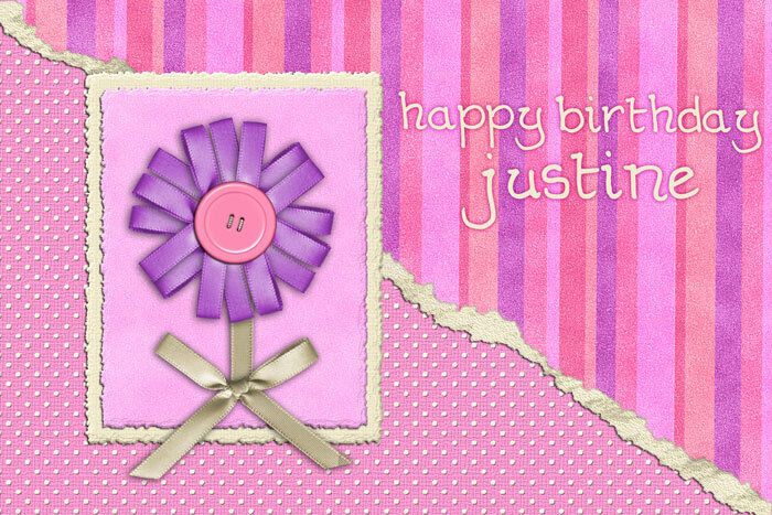 Happy Birthday Justine