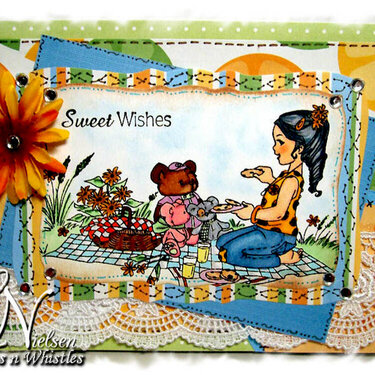 Belles n&#039; Whistles - Teddy Bear Picnic - DT Card