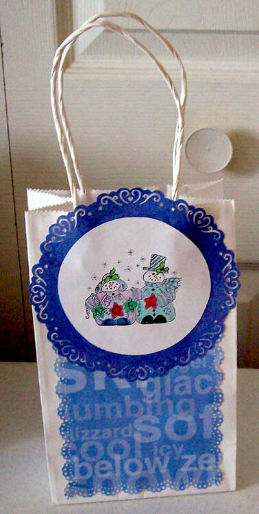 Snowman Gift bag