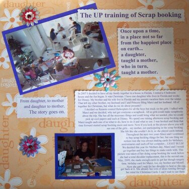 The UP training of Scrap booking