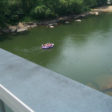 LOOKING OVER THE BRIDGE