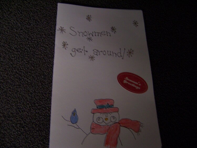 snowmen get around, christmas card chall. 2008