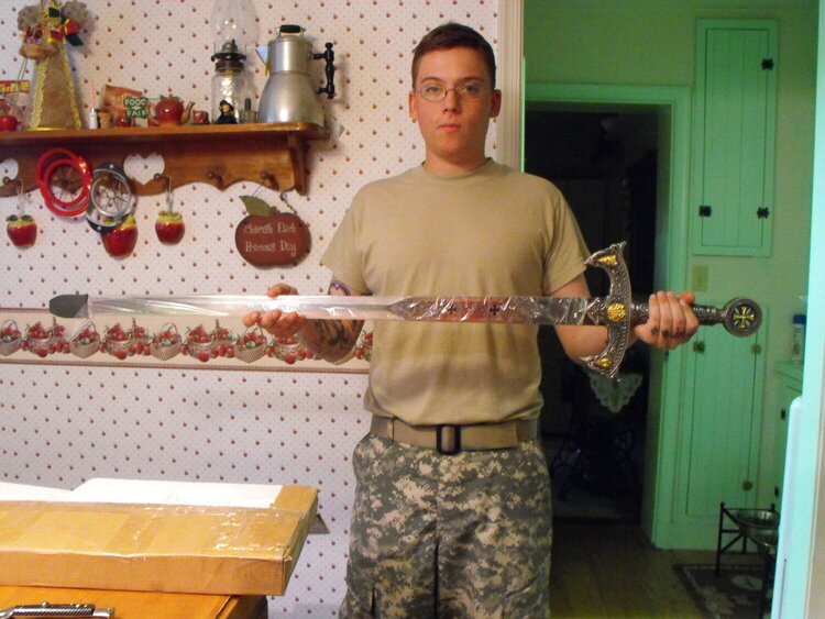 brian holding sword   2009