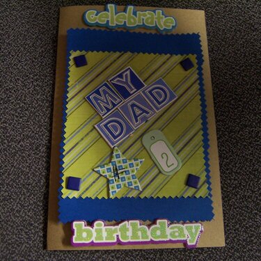 front of card for grandson step dad