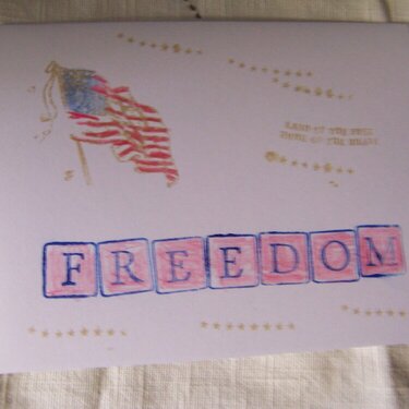 card for  the  fourth of july and next card swap