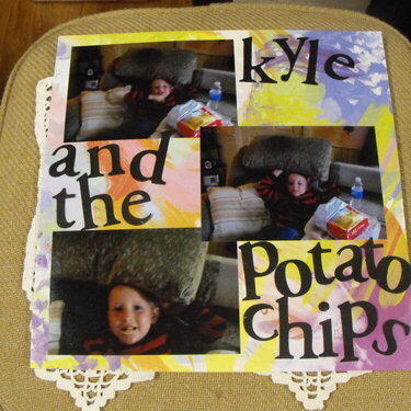 kyle and the potato chips! 10 12-2009