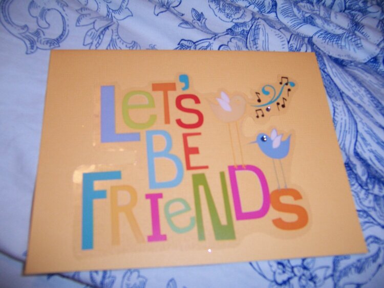 lets be friends