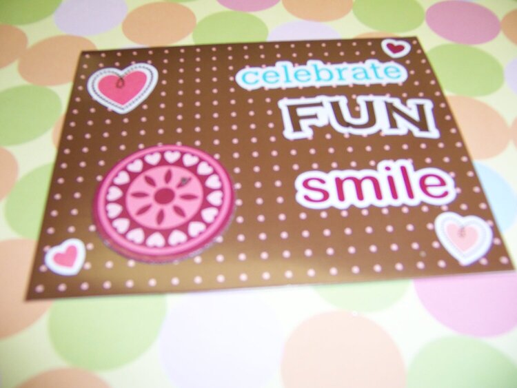 celebration card  2009