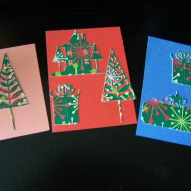 christmas cards,{ my three year old grandaughter made today