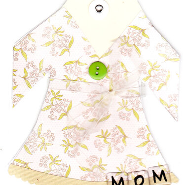 green button dress for Mom
