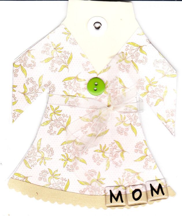 green button dress for Mom
