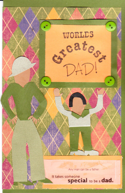 World&#039;s Greatest Dad card