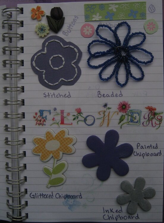 Idea Book Page 11-Flowers